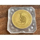 Elizabeth II Australian Nugget 1oz. .9999 solid gold 100 dollar coin dated 1994 “whiptail wallaby”