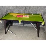 6ft x 3ft 2inch snooker table, with cues, balls & cue