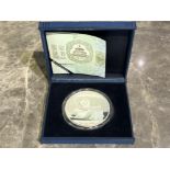 2014 Panda 1kilo solid silver coin with certificate and presentation case.