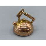 9ct gold kettle charm 3.4g