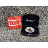 Australian lunar 1oz .999 silver 1dollar coin “year of the tiger” 2010, with original box and