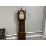 Antique mahogany grandfather clock