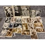 Collection of 25 Doris Day photographs and postcards (one signed)