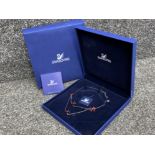 Genuine Swarovski red crystal necklace with original box & certificate