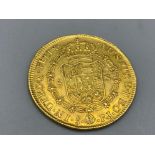 1805 Charles IV 22ct gold 8 Escudo coin 27g