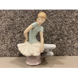 Lladro figure 1361 Julia Ballet sitting ballerina