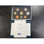 Royal Mint United Kingdom 1994 uncirculated proof coin collection, in original case