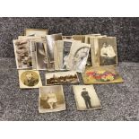 65 assorted postcards/photographs, vintage and older