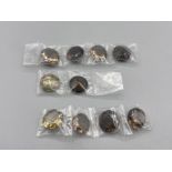 10 round smokey quartz 18mm