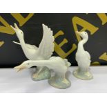 Set of 3 Lladro geese all different