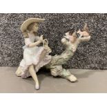 Lladro figure 6140 springtime friends - with original box (3x petals missing)