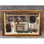 Golf themed diorama (shadow box) displayed in horizontal presentation- 52.5cmx35cm