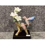 Lladro 8117 signed limited edition “Hummingbird”(damage to petal)