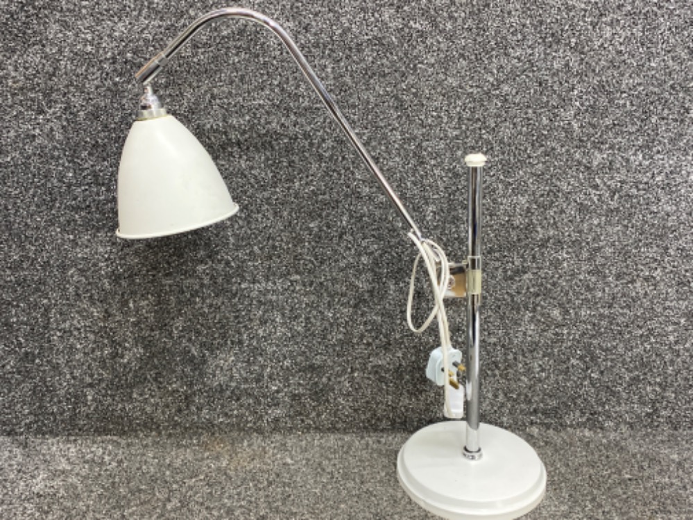 Vintage angle poise desk lamp, in cream