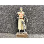 Templar knight (crusader) figure 38cm in height