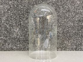 Vintage clear glass dome display cover