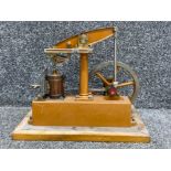 Vintage metal Stuart steam engine “single column beam engine”