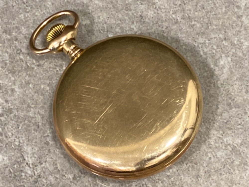 Gold plated American Waltham U.S.A gents pocket watch - Image 2 of 2