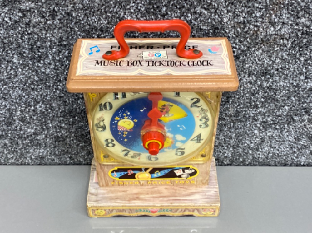 1960s Fisher-Price Tick Tock teaching clock, in good working condition - Bild 2 aus 3