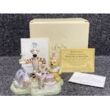 Lenox “Walt Disney Showcase collection” group figured ornament “Pooh’s very special birthday” with