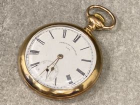 Gold plated American Waltham U.S.A gents pocket watch