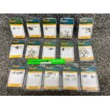 Box of fishing accessories including swivels, connectors etc