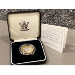 Limited edition Royal Mint United Kingdom silver proof piedfort £2 coin - Rugby World Cup 1999