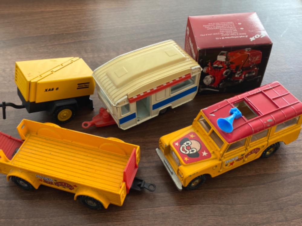 Rosenbauer Portable Pump M 1:15 BMW 4-stroke engine, boxed together with Corgi and other die cast