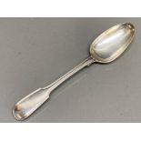 Hallmarked french pure silver 99.99 large table spoon 111.7g