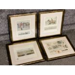 Set of 4 Snaffles hunting prints