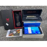 Mixed lot includes Samsung Galaxy J36 (working condition), Inova pocket torch, MVMT wristwatch &