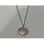 Georg Jensen original silver pendant and necklace, - collection from the 27th August