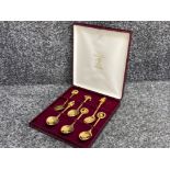 Collectors world - 6 piece spoon set celebrating Queen Elizabeth II 50 years coronation