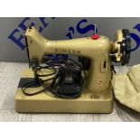 Vintage Singer Sewing Machine with cover