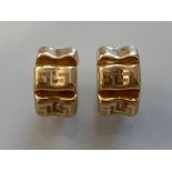 Ladies 18ct gold fancy design earrings 5.1g This will be available for collection from 27th August.