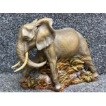 Large & heavy resin ornament of an Elephant “L27xH22cm”