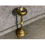 Gilt & Onyx smokers stand, height 57cm