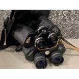 2 pairs of binoculars includes a Boots Admiral 10x50mm with carry case & Auriol 10x30mm zoom