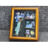 Vintage golf themed diorama wall hanging (shadow box) framed - 28x35cm