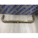 Antique brass fire fender “5 point”