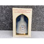 Bells scotch whisky 50cl decanter commemorating the birth of Prince William of Wales 21st June 1982,