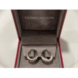 Georg Jensen original silver earrings in original box - collection from the 27th August