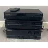 Marantz 3 piece music stacking system with remote control, includes Compact disc player CD-52,