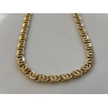 Heavy 18ct gold fancy link chain. 42 29.5g - collection from the 27th August