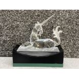 Swarovski Crystal animal ornament “Fabulous Creatures - The Unicorn” annual edition 1996, with stand