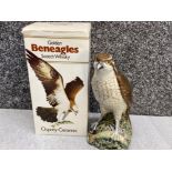 Beswick Golden Beneagles scotch whisky Osprey decanter - still sealed with original box