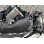 2x Sanyo “VM-D6P” video camera recorders - one complete with carry bag & accessories