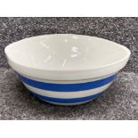 T.G.Green & Co blue & white Cornish Ware bowl, 26.5cm