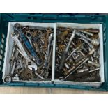 Box containing a large quantity of Spanner’s, screwdrivers etc