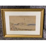 Gilt framed watercolour signed & dated by the artist bottom left “Victor Noble Rainbird” - 1933,